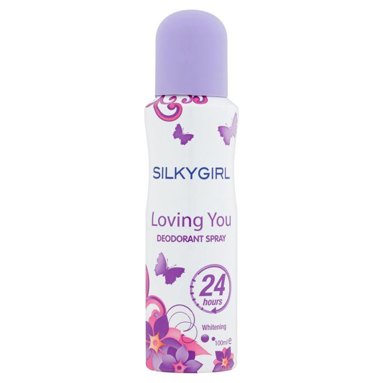 Silky Girl Deodorant Spray 24H 100ml - Loving You